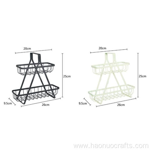 classic European-style double fruit storage basket